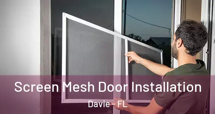  Screen Mesh Door Installation Davie - FL
